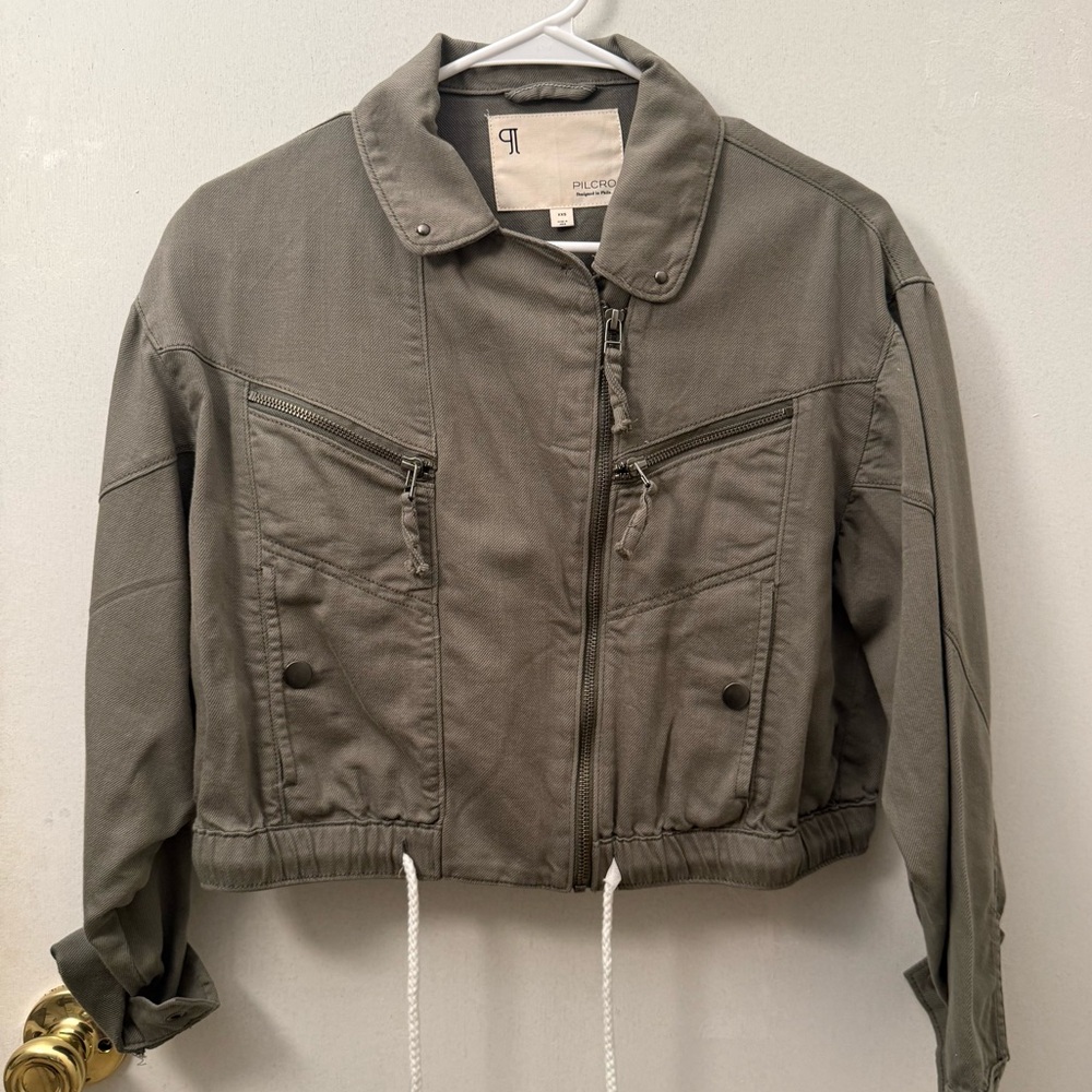 Anthropologie XXS Pilcro Olive Utility Jacket